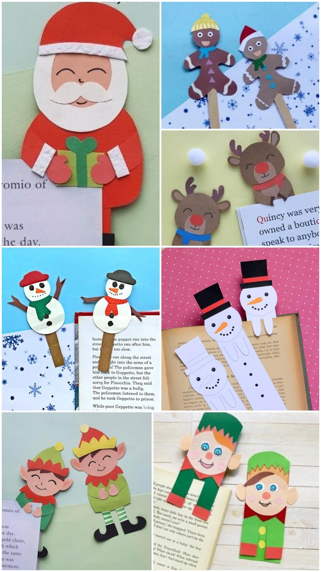 Handmade Christmas Bookmark Craft Ideas
