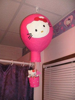 Hello Kitty Amazing Paper Mache Hot Air Balloon Craft