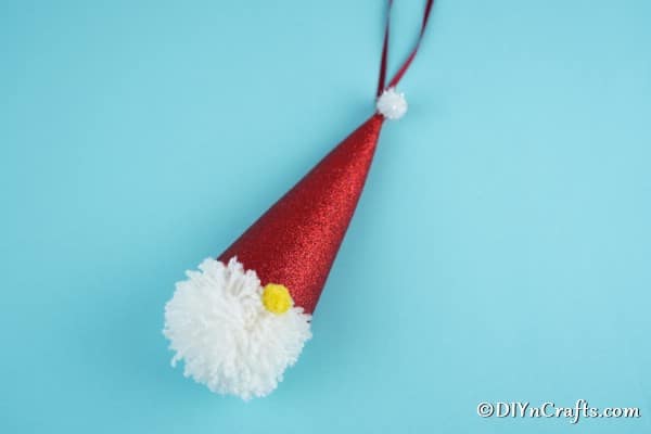 Homemade Gnome Ornament Craft Made With Pom Pom