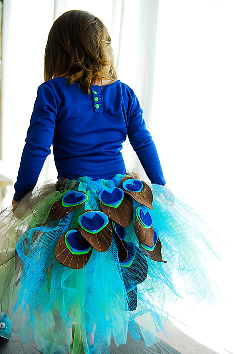 Homemade Peacock Feathers Costume Tutorial For Girls