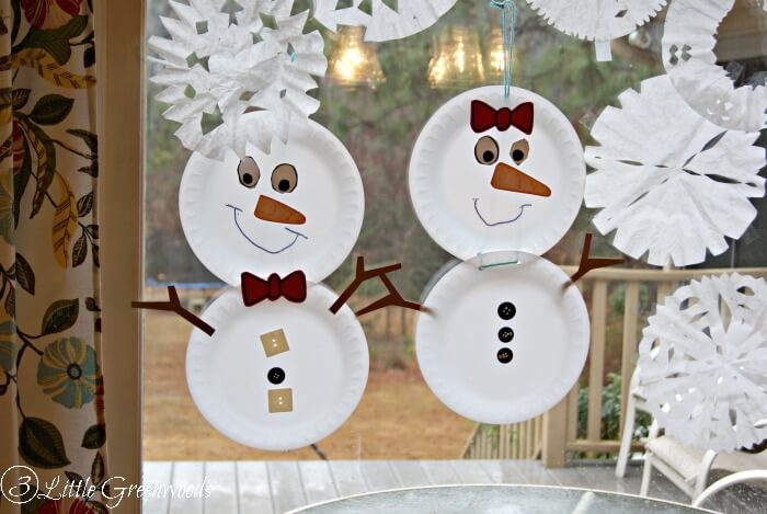 How To Make A Snowman Family Decoration Craft For Christmas