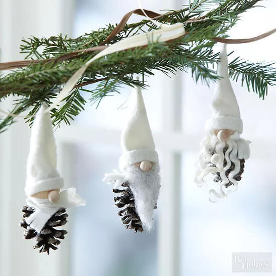 How To Make Gnome Ornaments With Pinecone