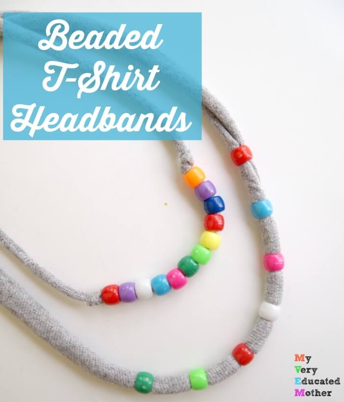 How To Make Headband Using T-shirt & Beads