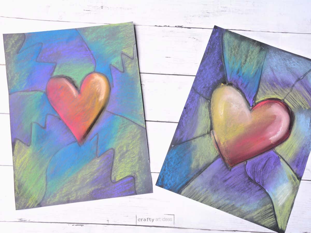 How To Make Heart Art Using Chalk Pastel