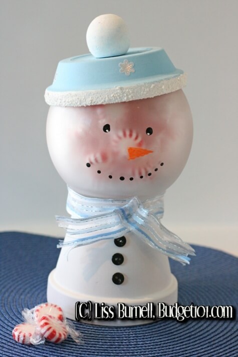 Inexpensive Snowman Candy Jar Gift Idea For Family