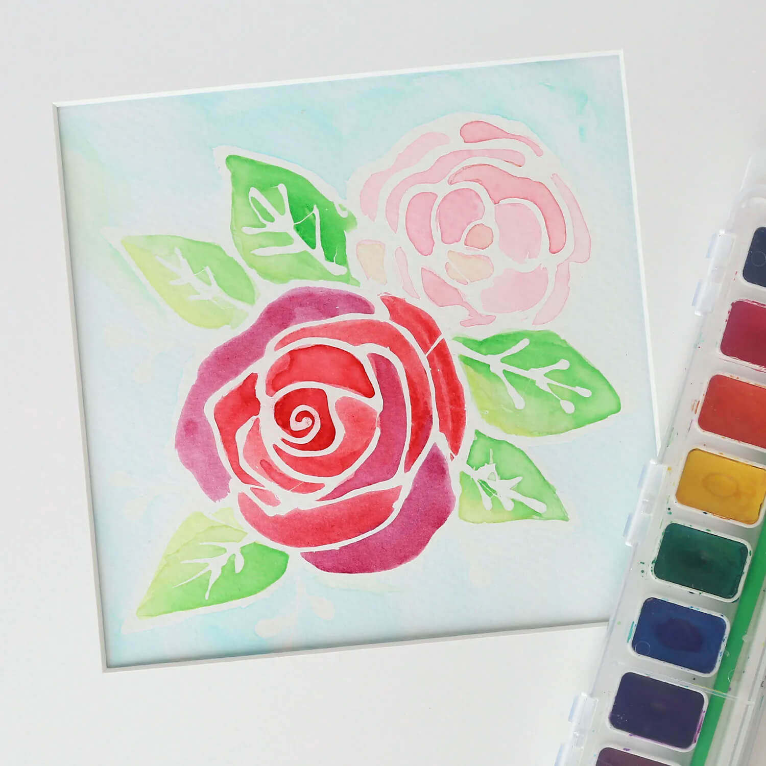 Let's Make Beautiful Rose Painting With Watercolors