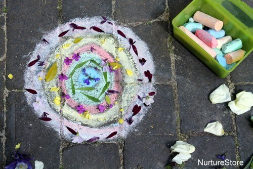 Make A Beautiful Mandala Art Design On Sidewalk With ChalkLearning Sidewalk Chalk Activities For Kids