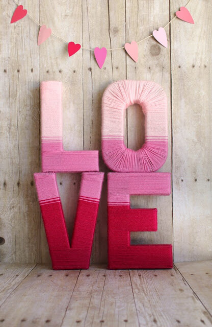 Make A Lovely & Simple 'Love' Word Yarn Craft
