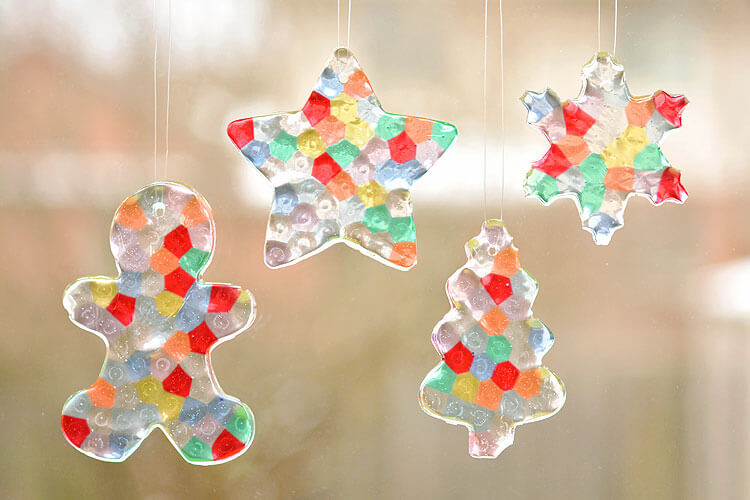 Melting Beaded Ornaments Craft For Christmas