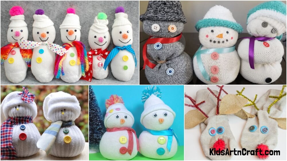 Easy & Cute Christmas Sock Crafts Without Sewing