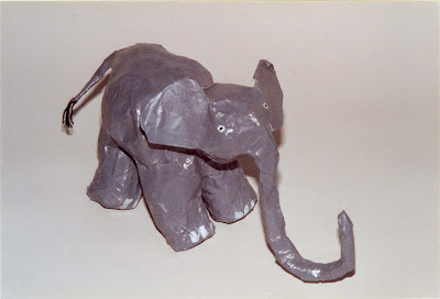 Paper Mache Baby Elephant Snake Idea For Kids