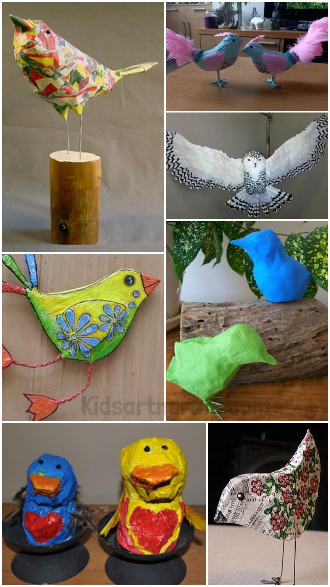 Paper Mache Bird Craft Ideas