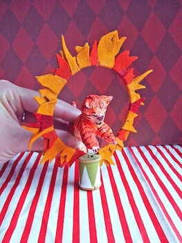 Paper Mache Circus Tiger Craft For Kids