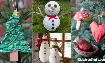 Paper Mache Decoration Crafts For Christmas