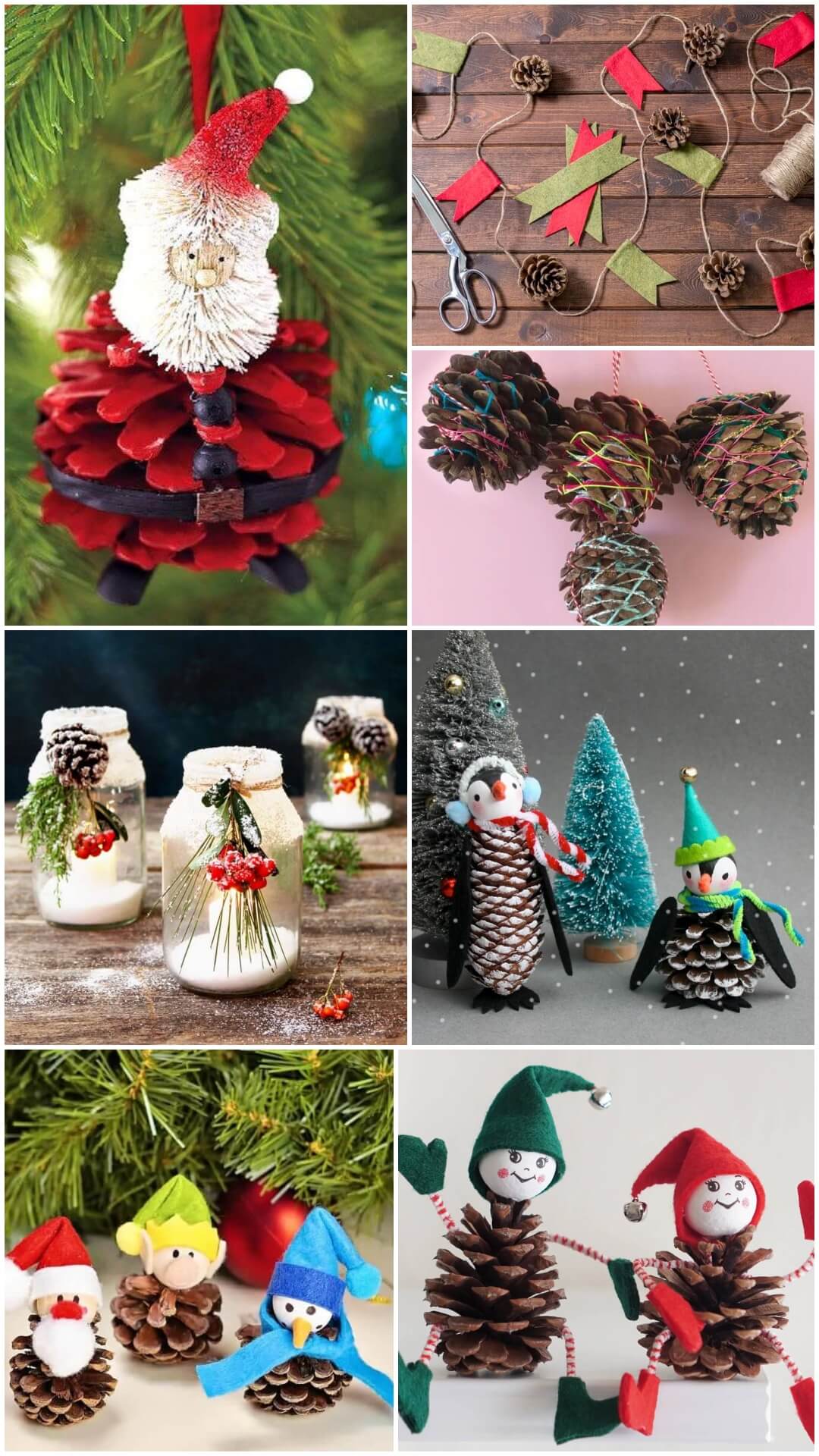 Pine Cone Decoration Crafts For Christmas