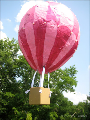 Princess Themed Paper Mache Hot Air Balloon