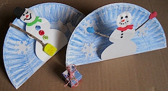 Quick & Fun Pop-Up Snowman Decorate Craft With Paper Plate
