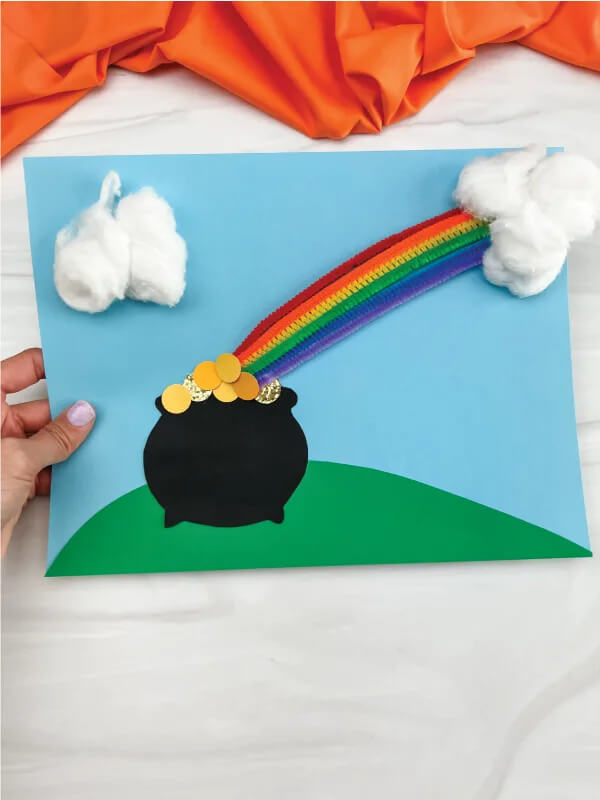Rainbow & Pot Of Gold Craft Idea For Kindergartners