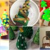 Recycled Toilet Paper Roll Christmas Tree Craft Ideas