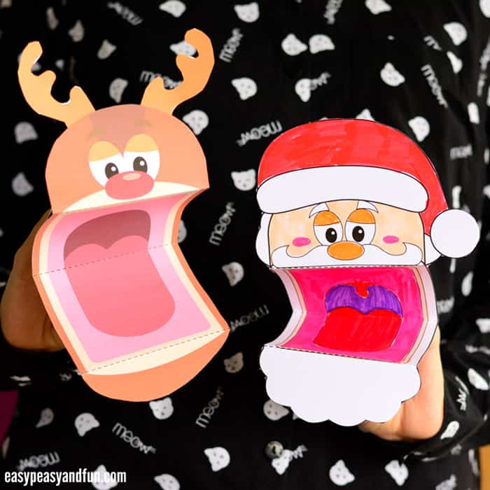 Santa & Reindeer Rudolph Craft Activity For Kids