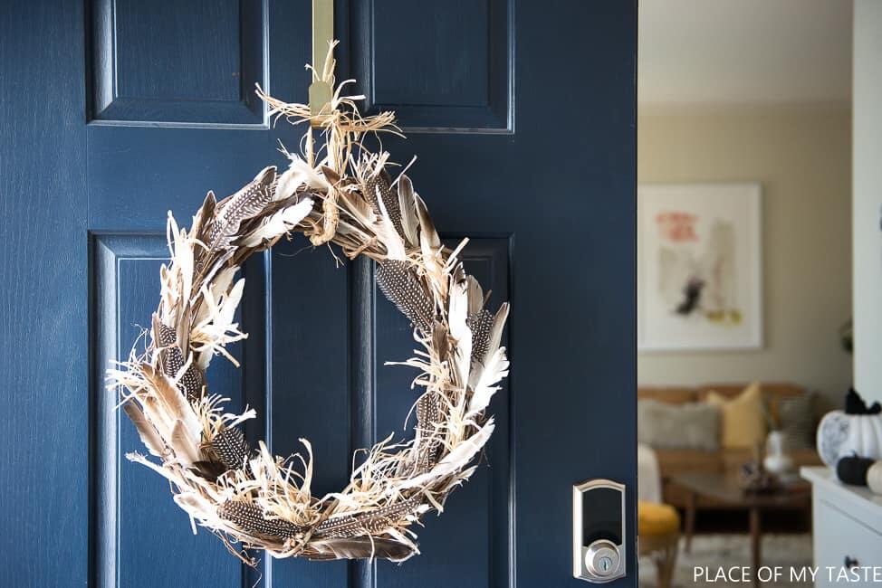 Simple Feather Wreath Craft For Fall Feather Wreath Ideas