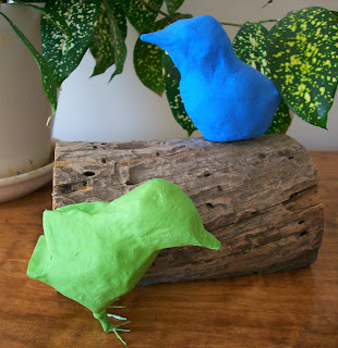 Super Easy And Quick Paper Mache Bird Craft With Salt Dough Paper Mache Bird Craft Ideas