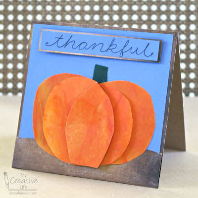 3D Pumpkin Easy Thanksgiving Card DIY Activity