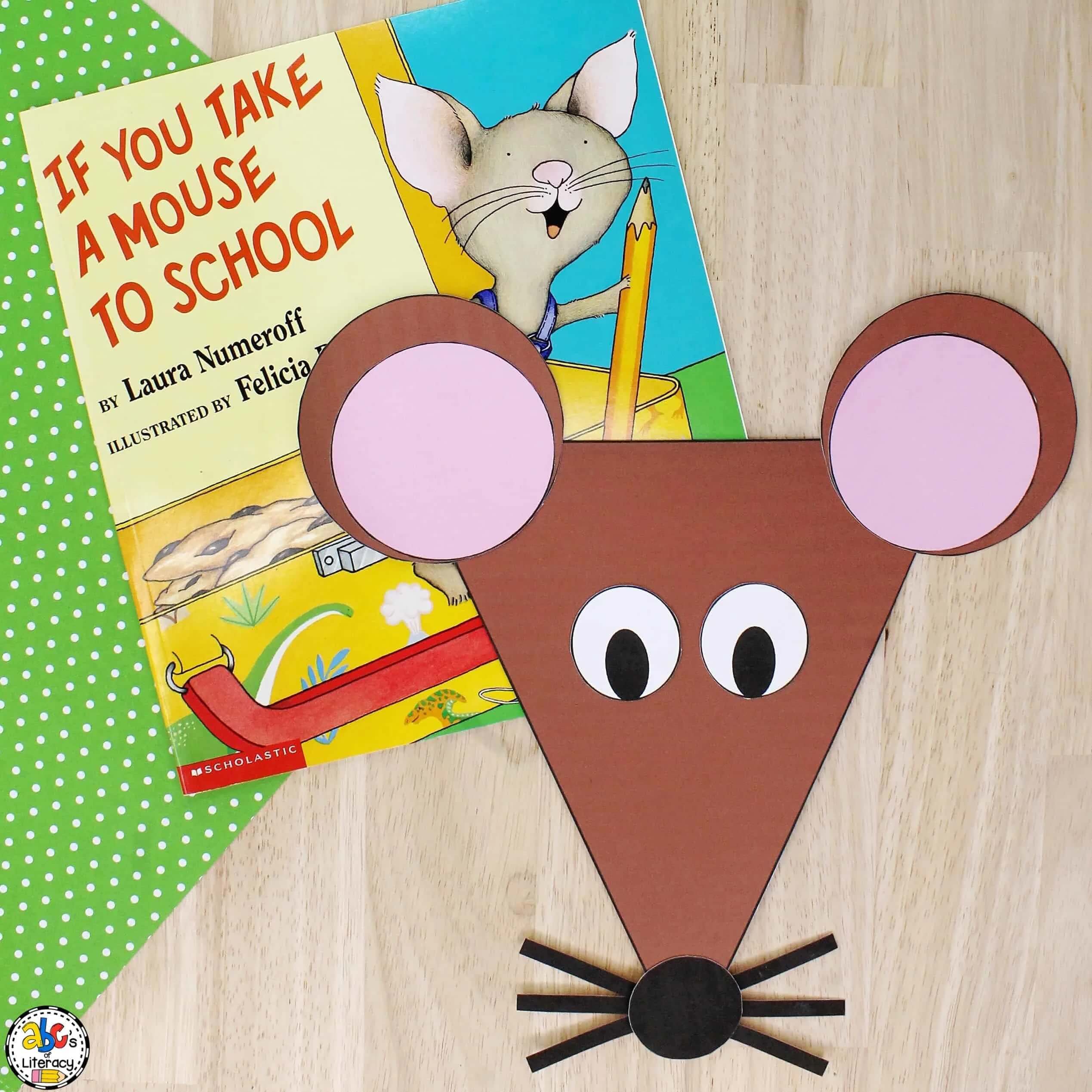 5 MIN Easy Paper Shape Mouse Craft For Kids Shape Crafts for Kids