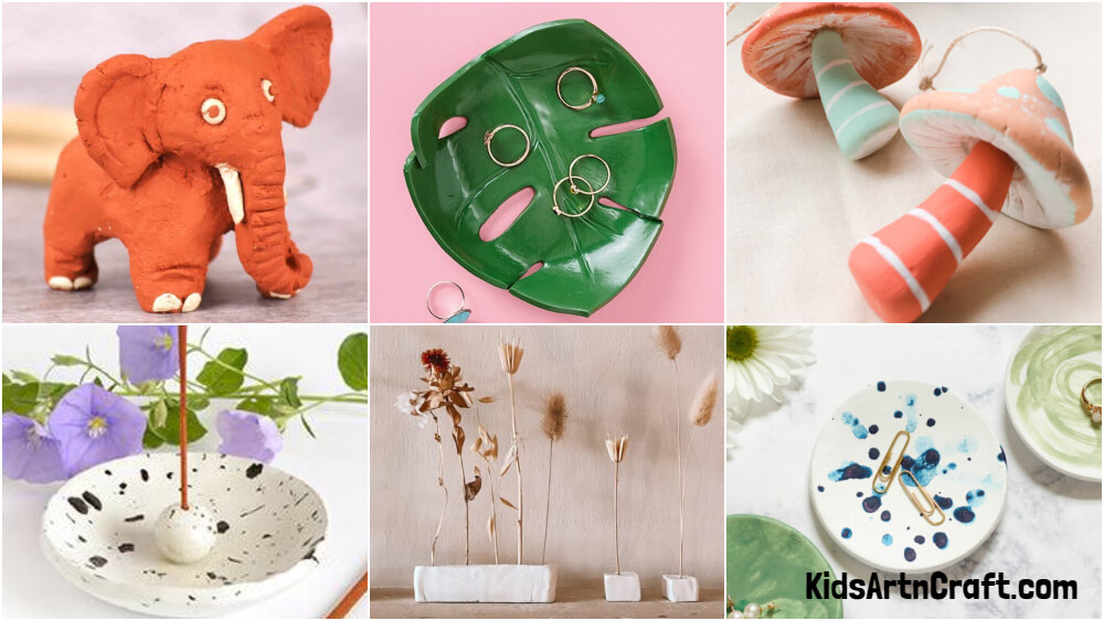Aesthetic Air Dry Clay Ideas - Kids Art & Craft