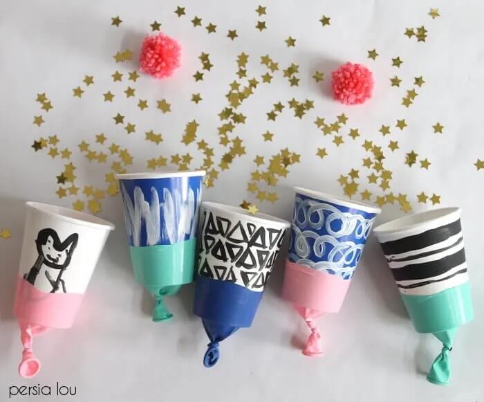 Amazing Paper Cup Part Popper Craft DIY