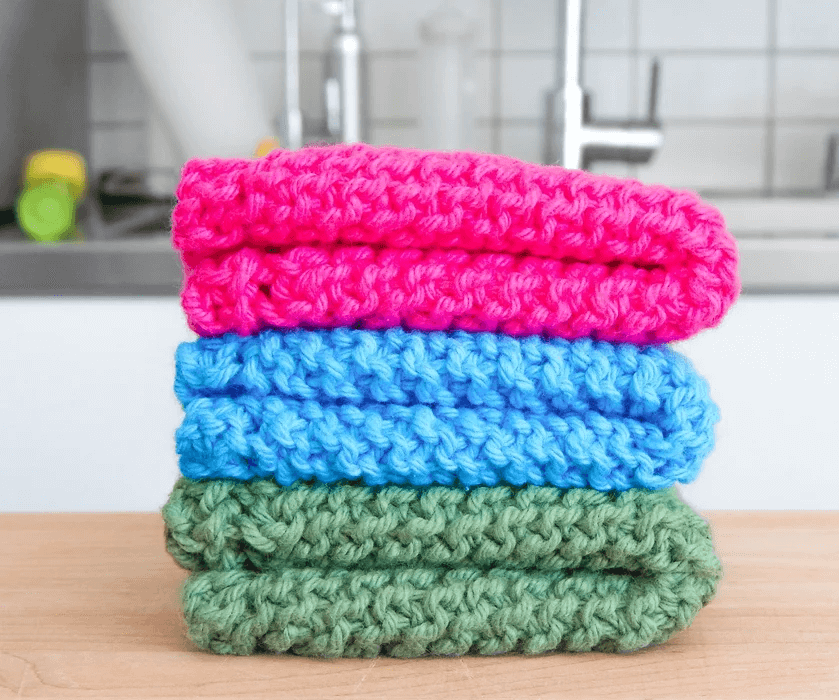 Basic And Simple Dishcloth Knit Pattern 