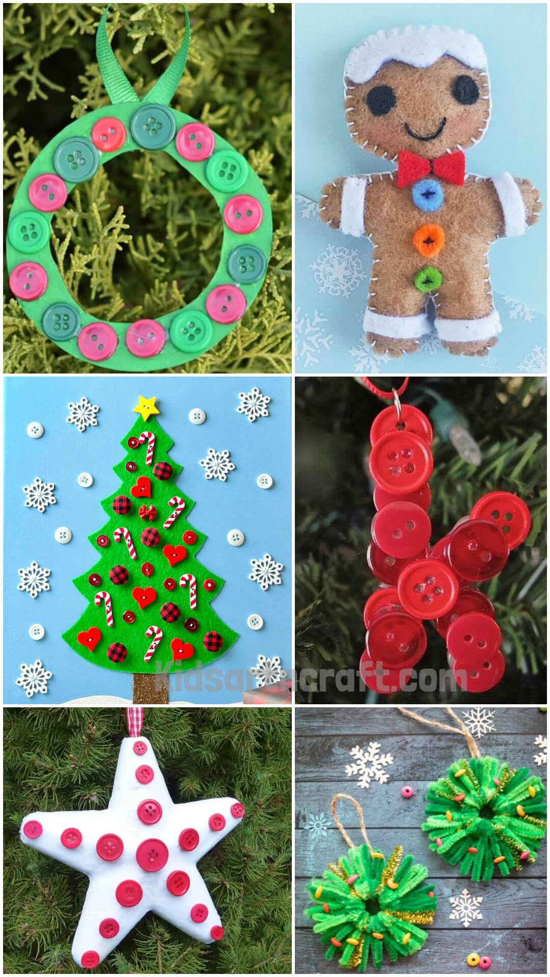 Button crafts For Christmas Decoration