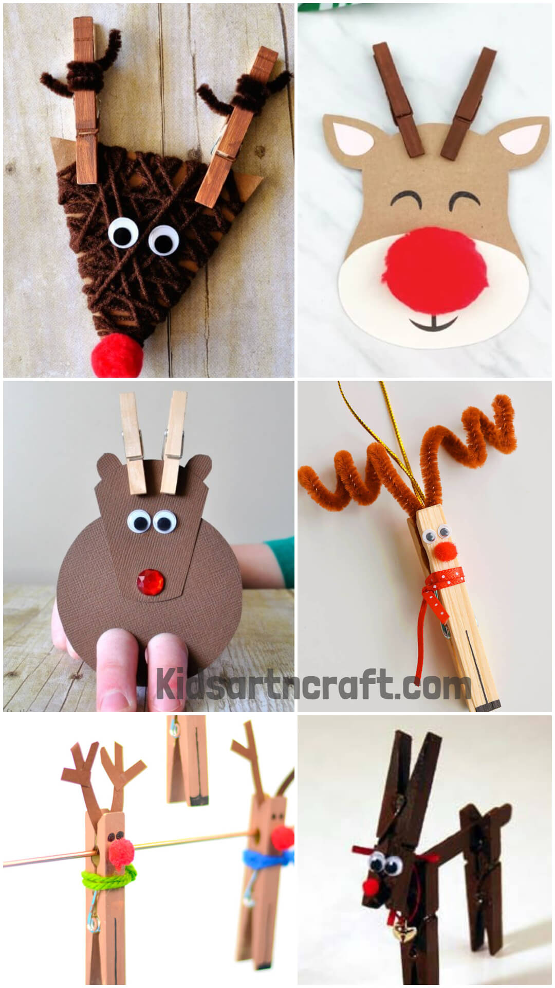 Clothespin Reindeer Crafts