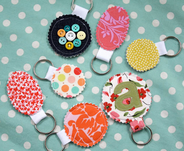Cute Key Chains Project With Scraps : Sewing Projects With Scraps