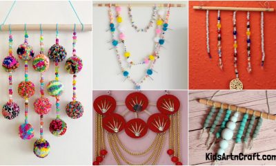 DIY Beaded Wall Hanging Decoration Craft Ideas Featured Image