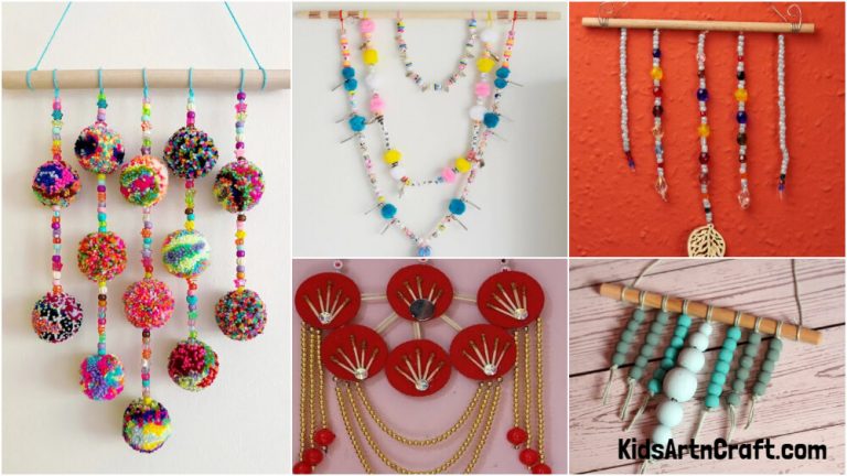 DIY Beaded Wall Hanging Decoration Craft Ideas - Kids Art & Craft