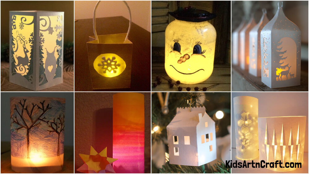 DIY Winter Lantern Craft Featured Image