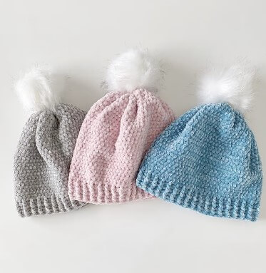 Easy-Peasy Crochet Velvet Winter Hat Craft For Kids Winter Hat Crafts For Adults