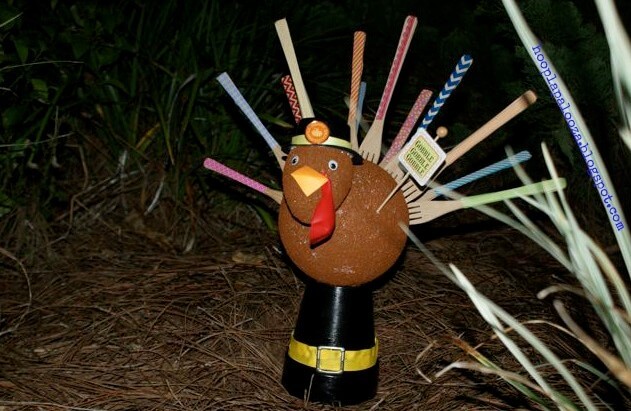 Easy Thanksgiving Turkey Craft Idea Using Styrofoam Balls For Preschoolers
