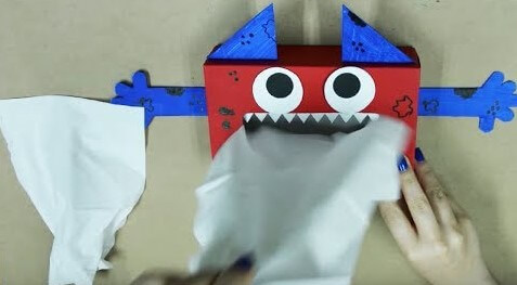 Easy to Make Monster Tissue Box Art Idea For KidsTissue box Art Ideas