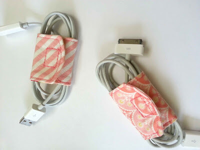 Fabric DIY Cable Keeper Craft : Fabric Craft Ideas To Make And Sell