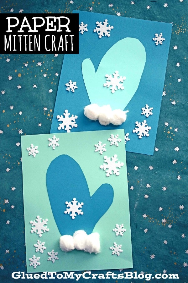 Fun-To-Make Paper Mitten Craft For KidsWinter Mitten Craft For Preschoolers