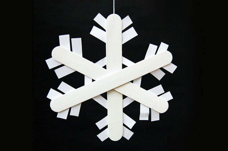 Fun-To-Make Popsicle Snowflake Craft Idea For Kids