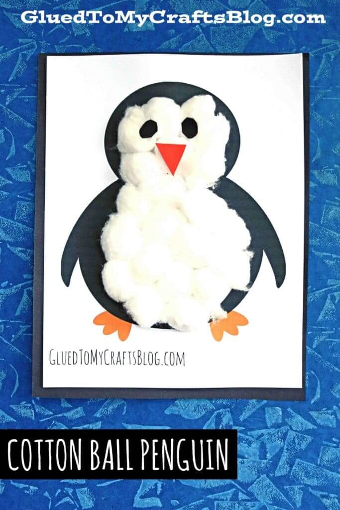 Funky & Cute Penguin Craft Idea With Cotton Balls