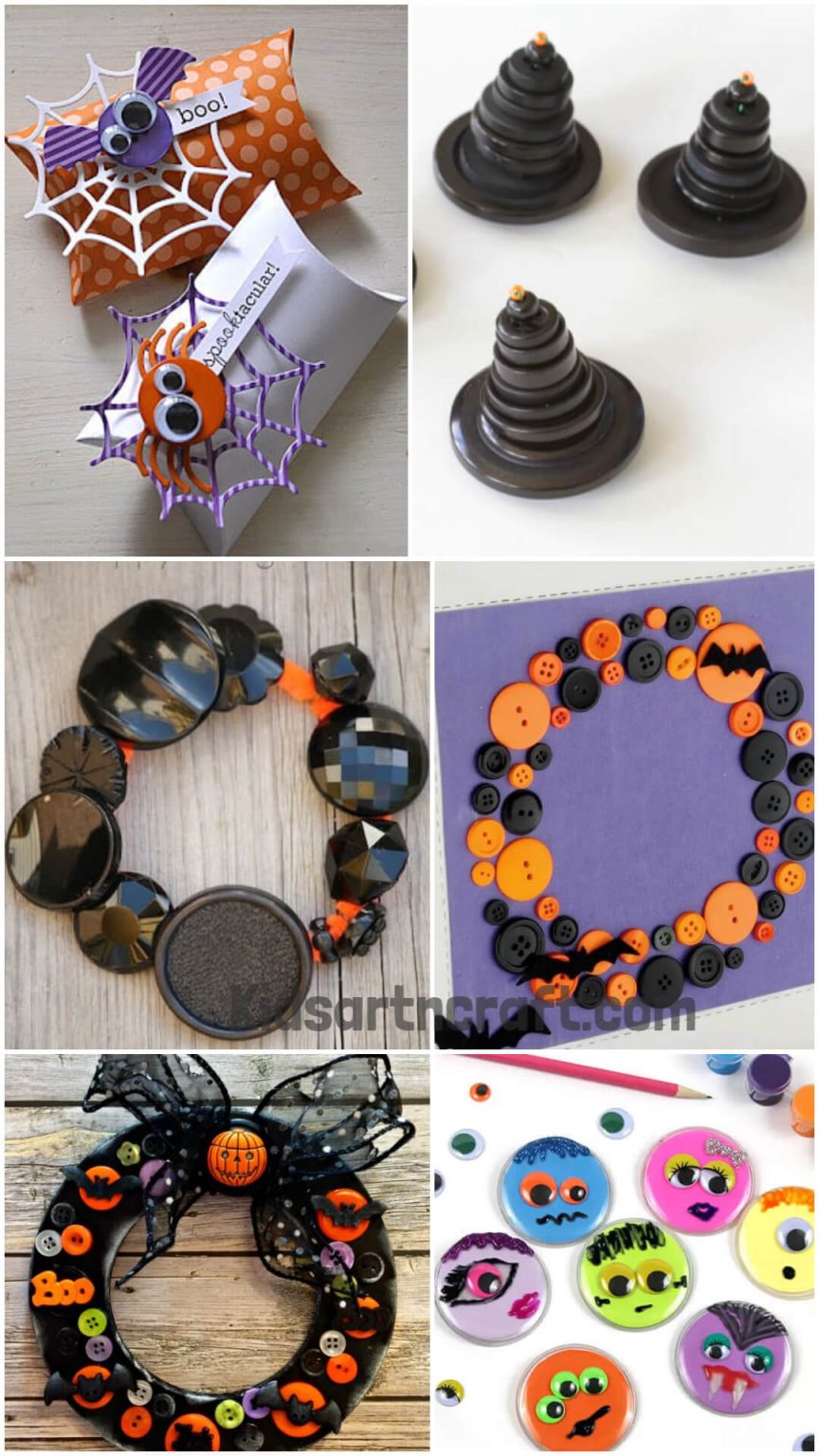 Halloween Button Crafts for Kids Kids Art & Craft