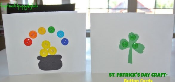 Handmade Button Card Activity Idea For Kids