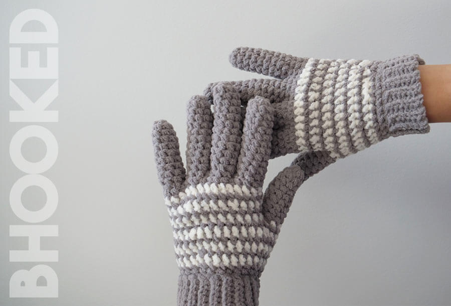 Heavy Yarn Woolen Hand Gloves Knitting Pattern For Winters : Loom Knitting Patterns