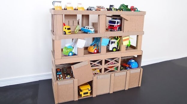 How To Make Garage Out OF Cardboard