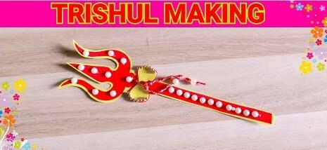 How To Make Trishul Craft For Kids