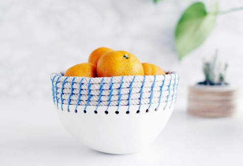 Let's Make An Easy Fruit Basket With Clay & Rope